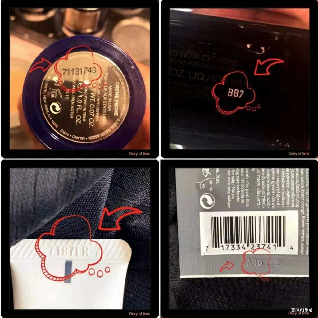 cosmetic batch code